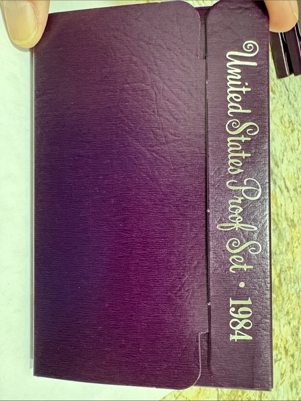 US Proof Set 1984 5 coin sets - burgundy cover